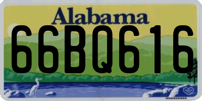 AL license plate 66BQ616