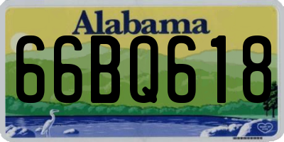 AL license plate 66BQ618