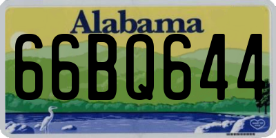 AL license plate 66BQ644