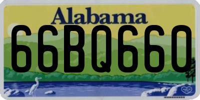 AL license plate 66BQ660