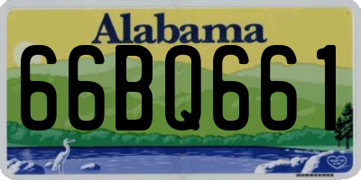 AL license plate 66BQ661