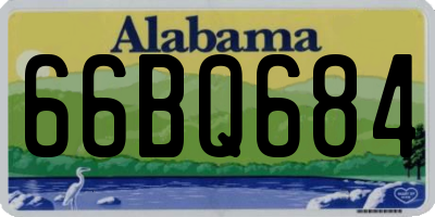 AL license plate 66BQ684