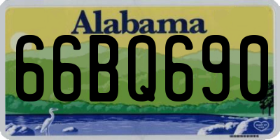 AL license plate 66BQ690