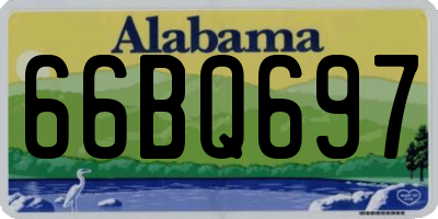 AL license plate 66BQ697