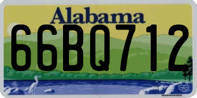 AL license plate 66BQ712