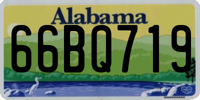 AL license plate 66BQ719
