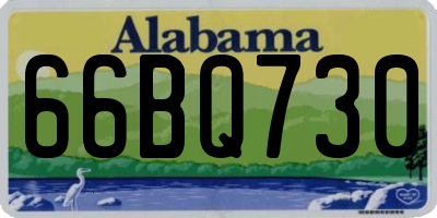 AL license plate 66BQ730