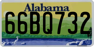 AL license plate 66BQ732