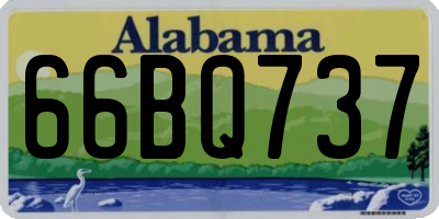 AL license plate 66BQ737
