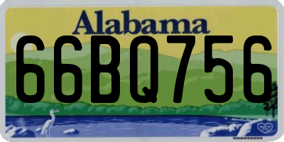 AL license plate 66BQ756