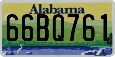 AL license plate 66BQ761