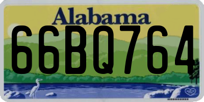 AL license plate 66BQ764