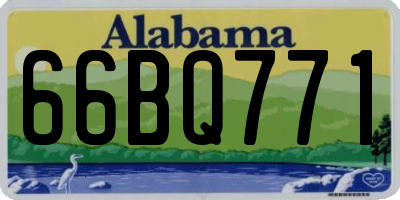 AL license plate 66BQ771