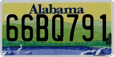AL license plate 66BQ791