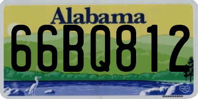 AL license plate 66BQ812
