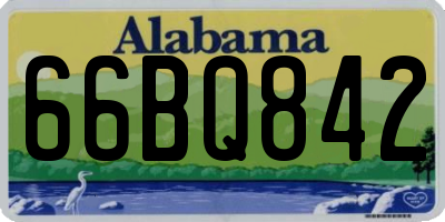AL license plate 66BQ842