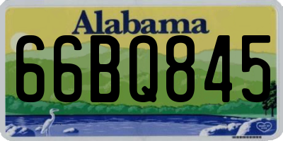 AL license plate 66BQ845