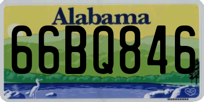 AL license plate 66BQ846