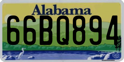 AL license plate 66BQ894