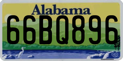 AL license plate 66BQ896