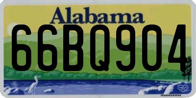 AL license plate 66BQ904