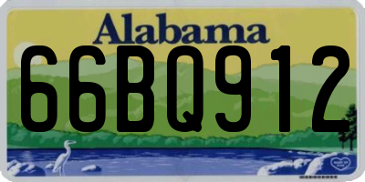 AL license plate 66BQ912