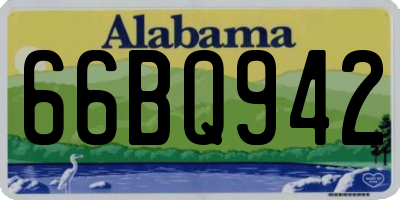 AL license plate 66BQ942
