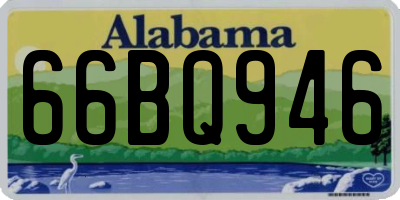 AL license plate 66BQ946