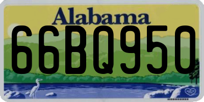 AL license plate 66BQ950