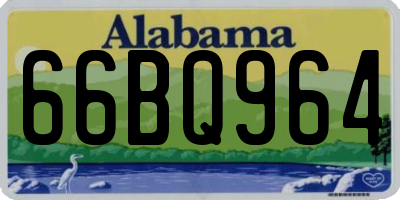 AL license plate 66BQ964