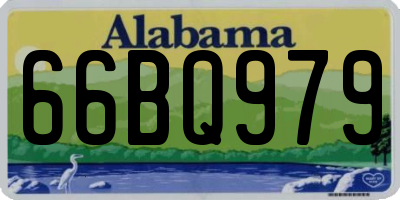 AL license plate 66BQ979