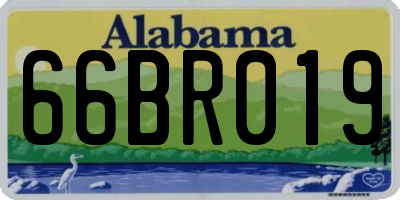 AL license plate 66BR019
