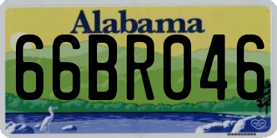 AL license plate 66BR046