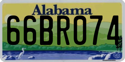 AL license plate 66BR074