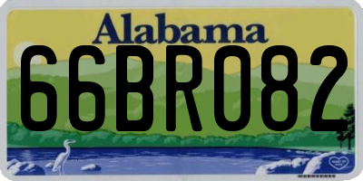 AL license plate 66BR082