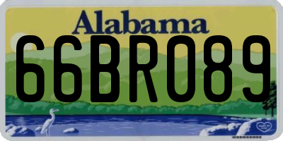 AL license plate 66BR089