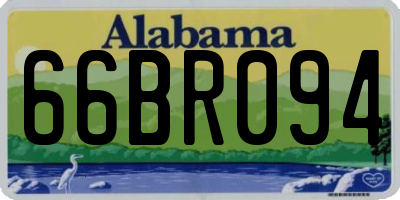 AL license plate 66BR094