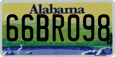 AL license plate 66BR098