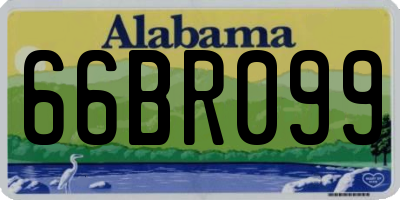 AL license plate 66BR099