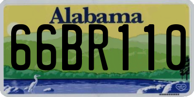 AL license plate 66BR110