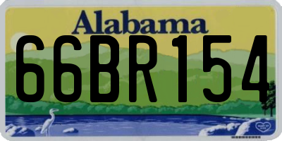 AL license plate 66BR154