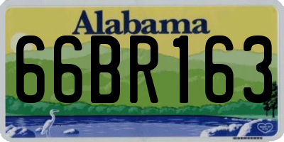 AL license plate 66BR163
