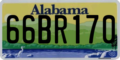AL license plate 66BR170