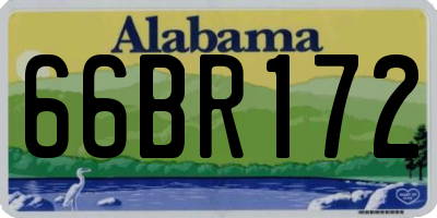 AL license plate 66BR172