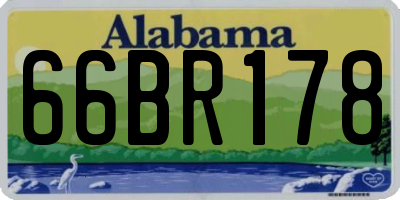 AL license plate 66BR178