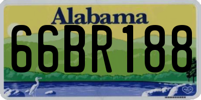 AL license plate 66BR188