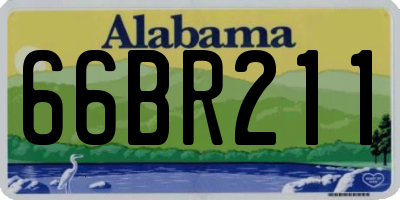 AL license plate 66BR211