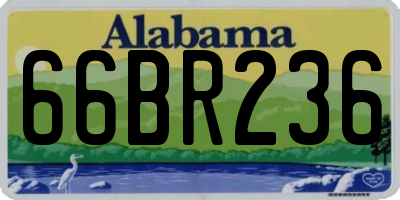 AL license plate 66BR236