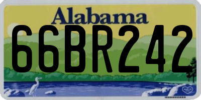 AL license plate 66BR242