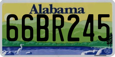 AL license plate 66BR245